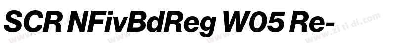 SCR NFivBdReg W05 Re字体转换 SCR NFivBdReg W05 Re字体转换
